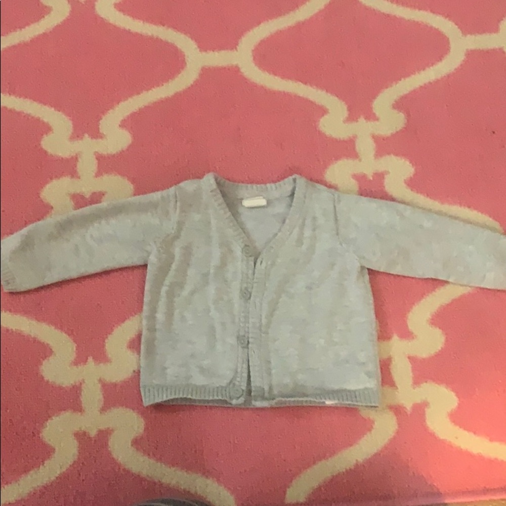 H&M grey cardigan sweater 2-4 months